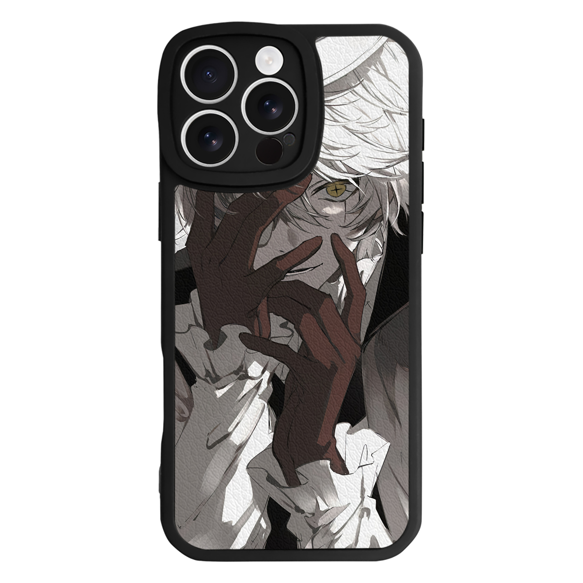 （画像用） 文豪ストレイドッグス Bungo Stray Dogs 【iPhone 16シリーズ対応】シリコンスマホケース（レザー調） 材質：シリコン